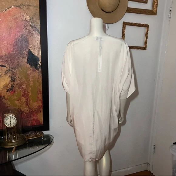 Miguelina Alexis Caftan Dress Size Large New Silk Crepe
